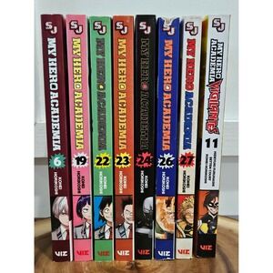 My Hero Academia Manga Lot 8 Vols 6 19 22 23 24 26 27 Vigilantes 11 VIZ Media